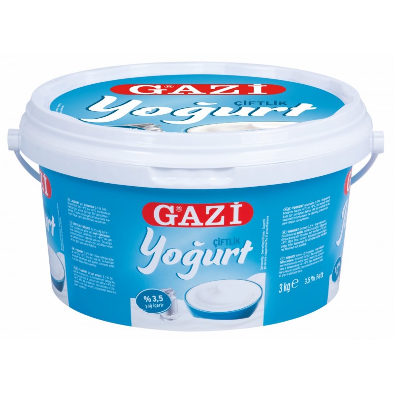 GAZI YAOURT 3.5% M.G SEAUX 3KG BLEU