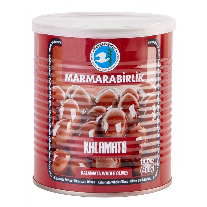 MARMARABIRLIK OLIVES KALAMATA CANNED 6X400GR